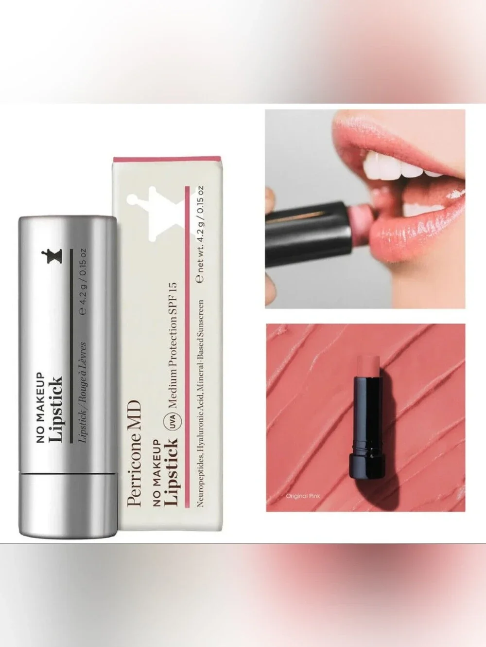 ❇️🧚‍♀️ORIGINAL PINK Perricone MD RARE No Makeup Lipstick NWT